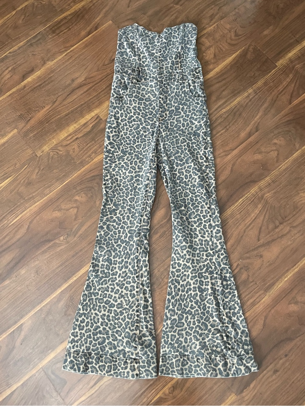 Show Me Your Mumu Strapless Leopard Print Jumpsuit - Brown & Black - Picture 2 of 7